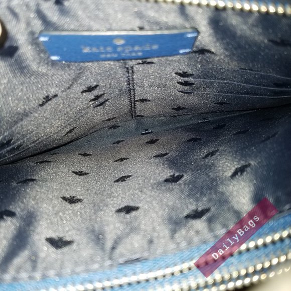 NWT KATE SPADE 100% AUTHENTIC POSTCARD CROSSBODY OFF THE GRID OCEAN BLUE NOVELTY - Picture 2 of 12